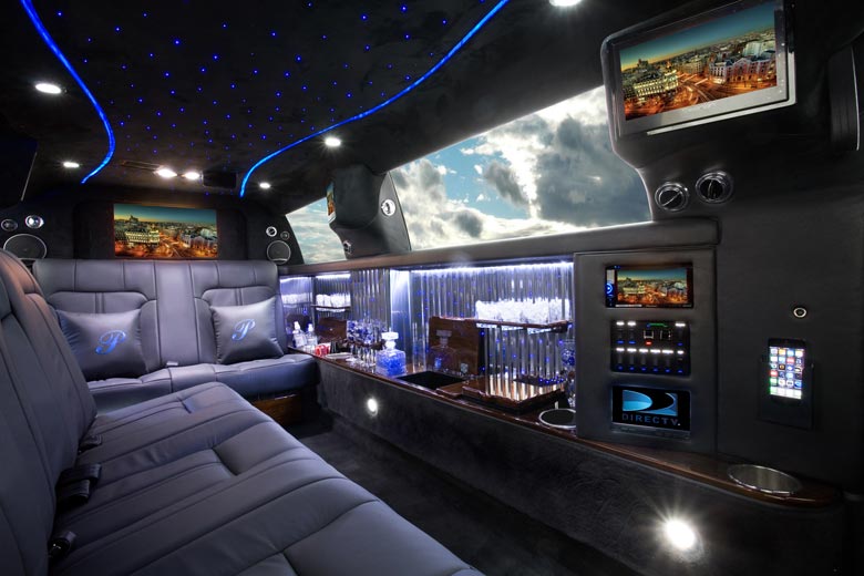 Lincoln MKT stretch limousine interior