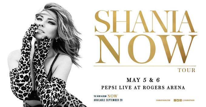 Shania Twain - Now Tour - Rogers Arena limo transportation